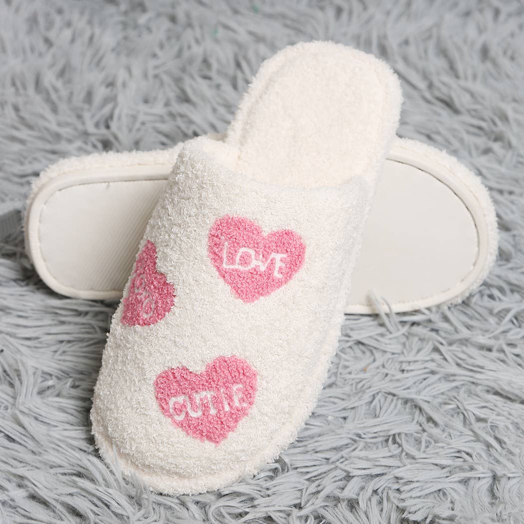 Conversation Heart Slippers