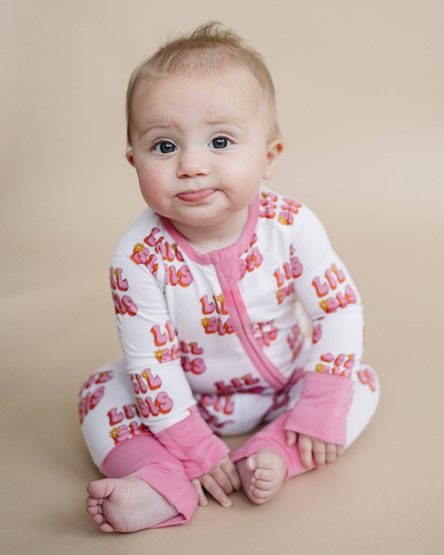 Lucky Panda Lil Sis Onesie