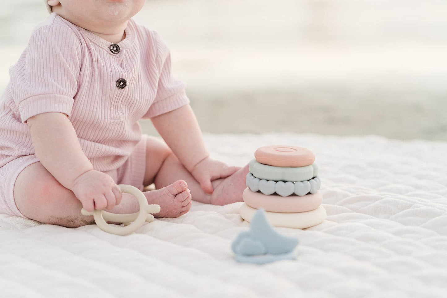 Classic Silicone Stacking Ring Toy