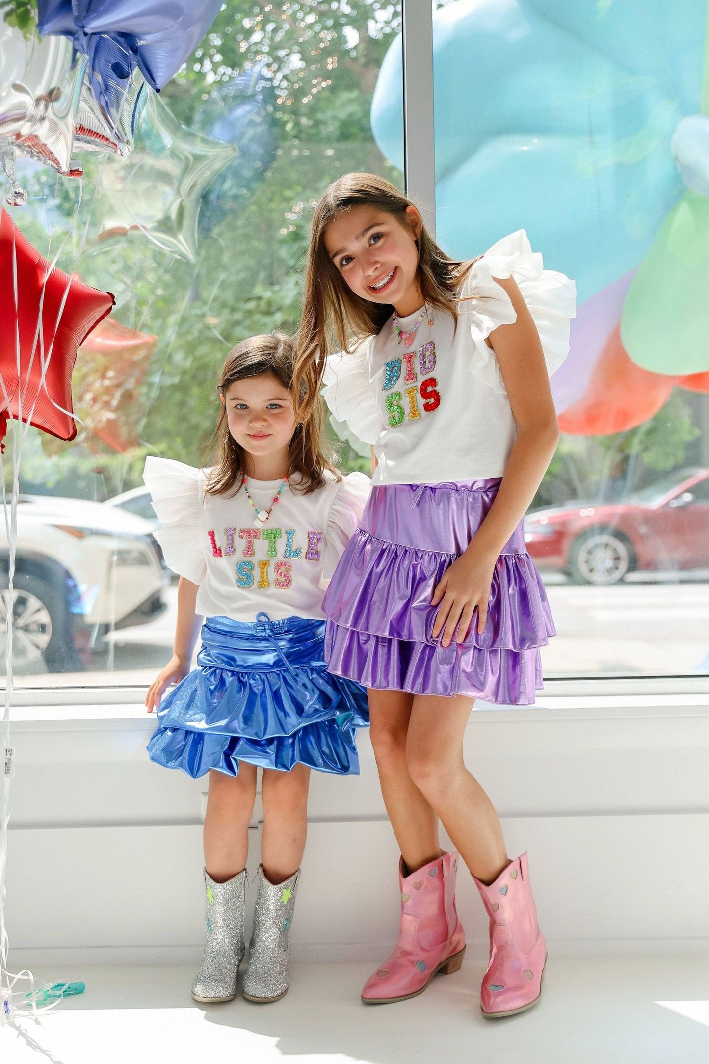 Big Sis Gem Ruffle T-Shirt