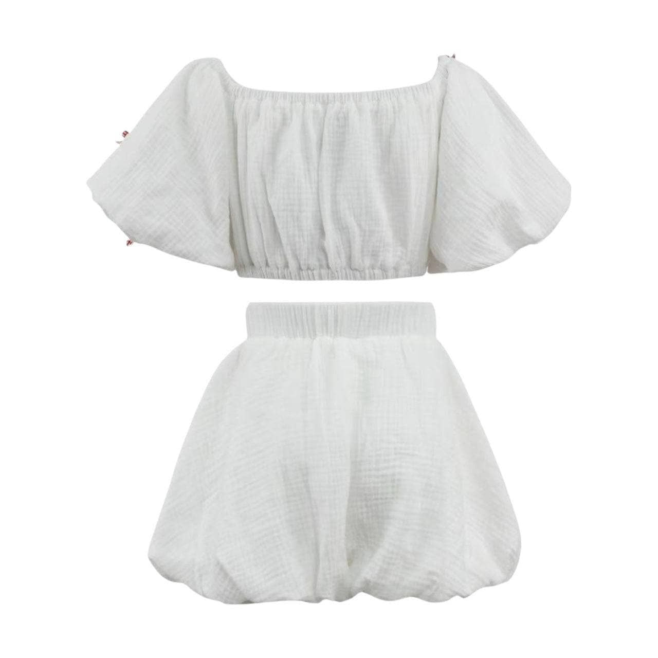 Hailey Red Bow Bubble Set