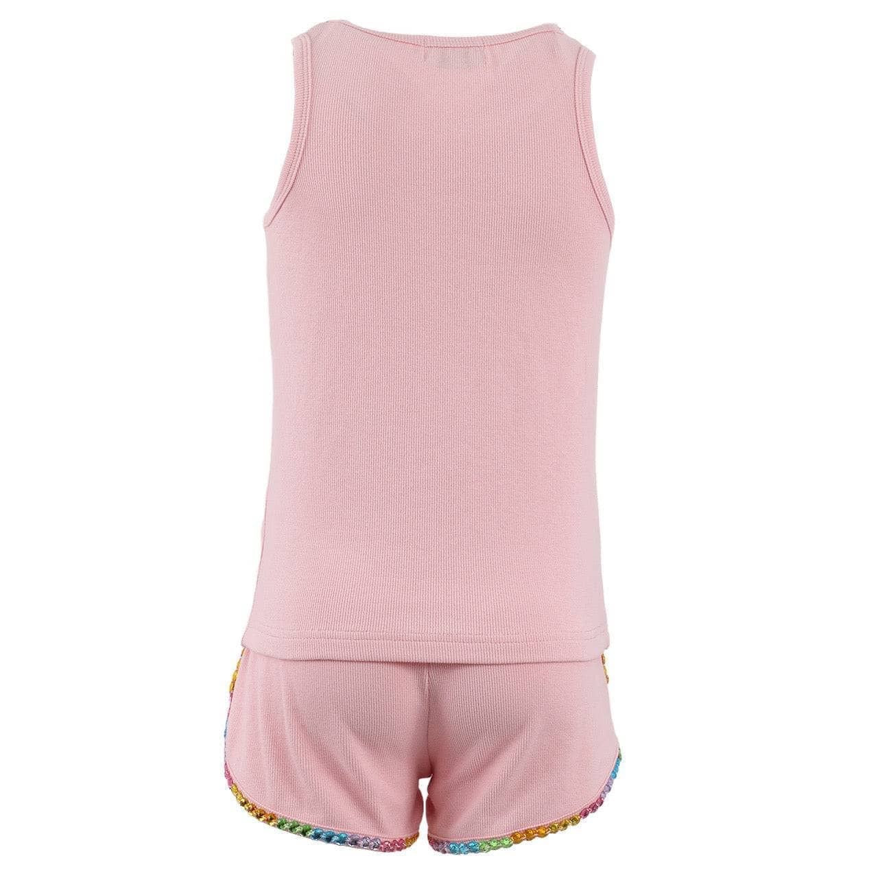 Rainbow Necklace Gems Short Set