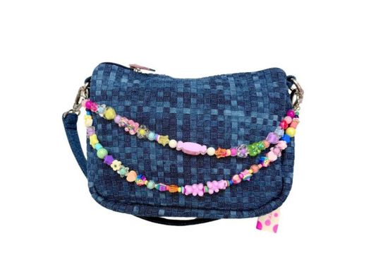 Bari Lynn Denim Charm Bag