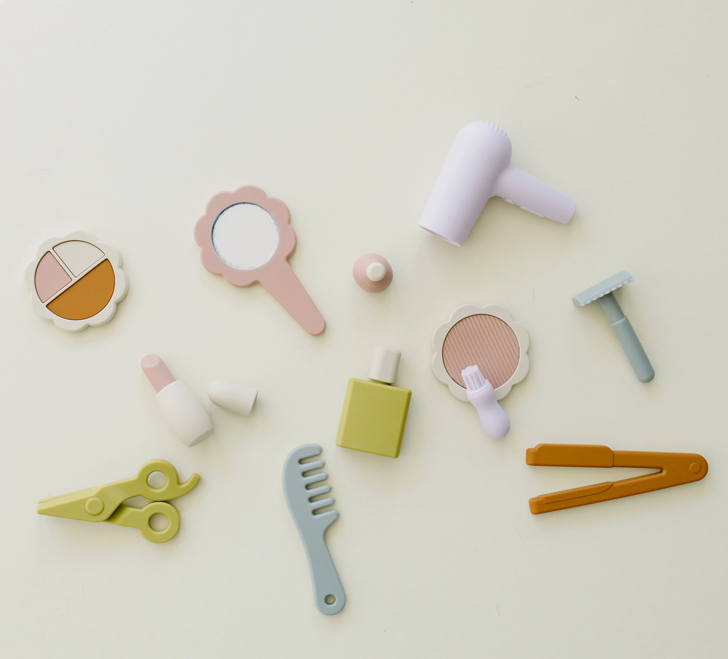 Silicone Hair & Makeup Play Set