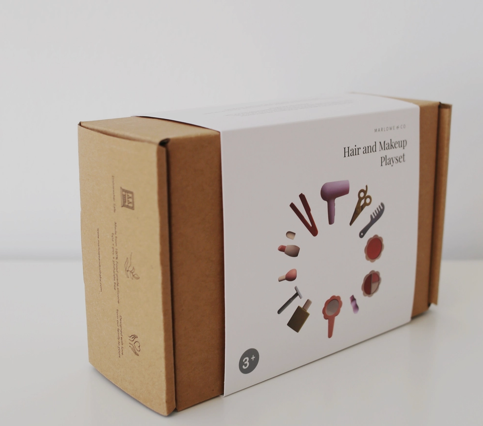 Silicone Hair & Makeup Play Set