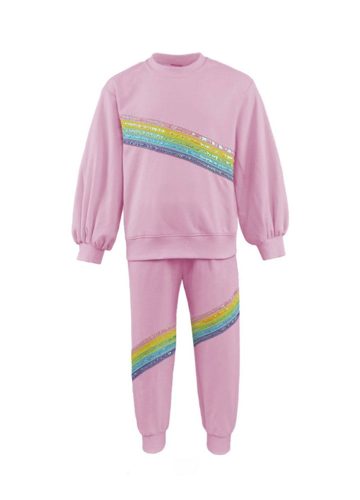 Pink Rainbow Stripe Set