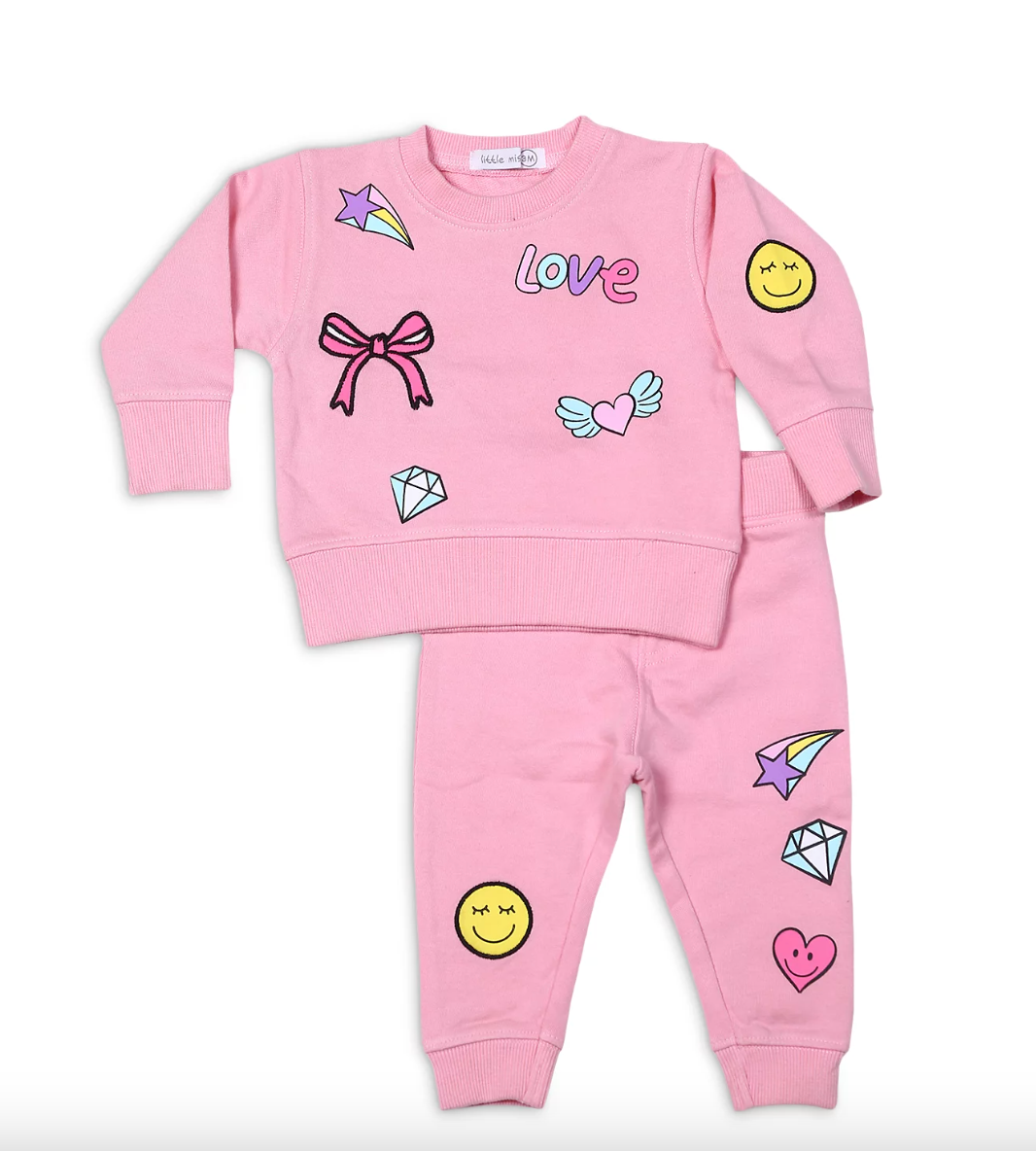 Little Mish Pink Sweatsuit