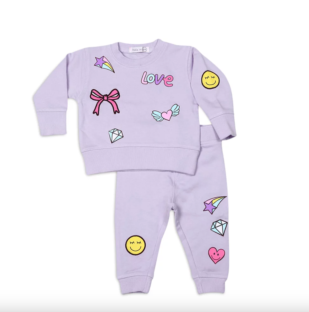 Little Mish Lavender Sweatsuit