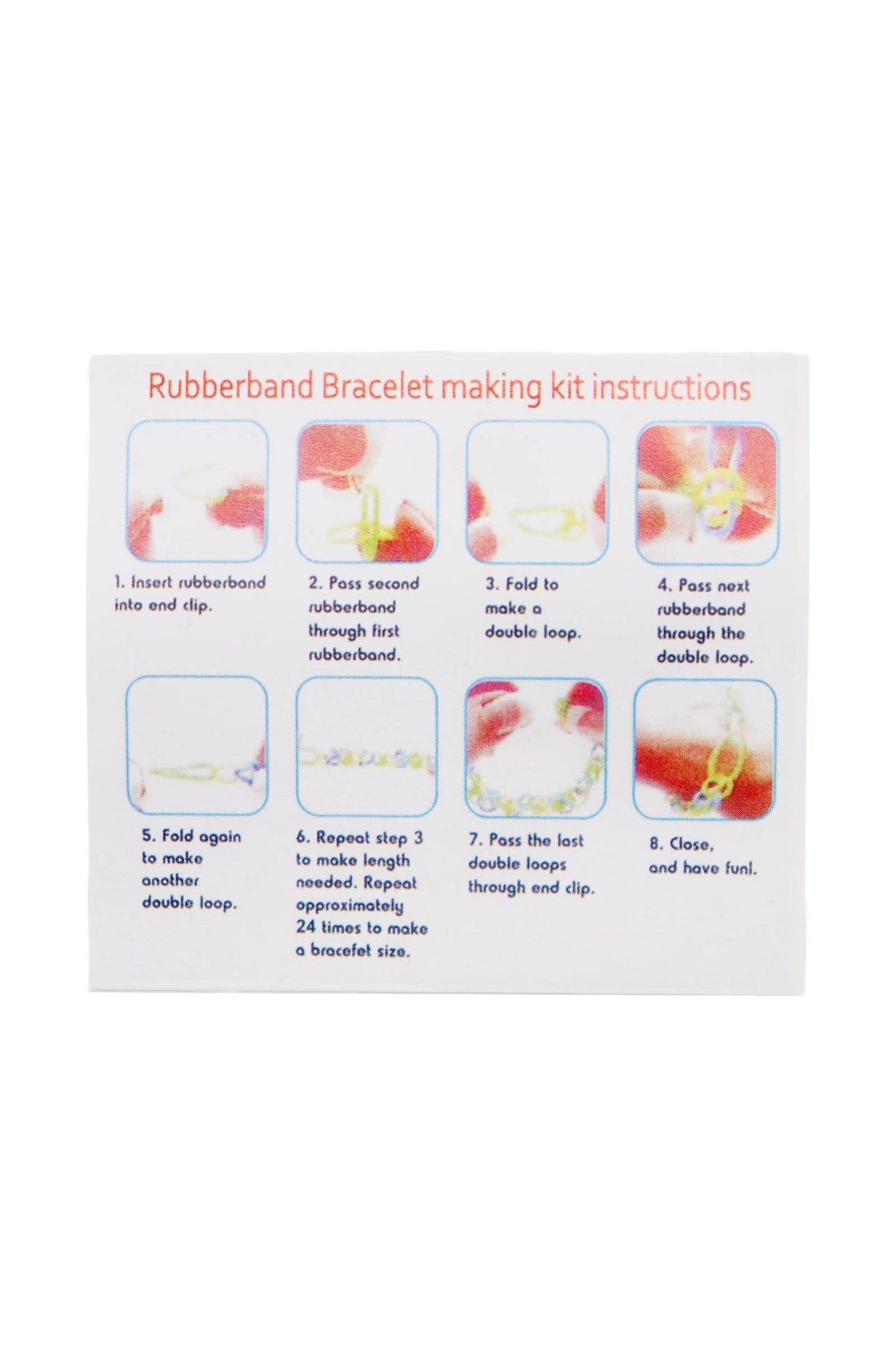 Kids Butterfly Diy Rubber Band Loom Bracelet Kit