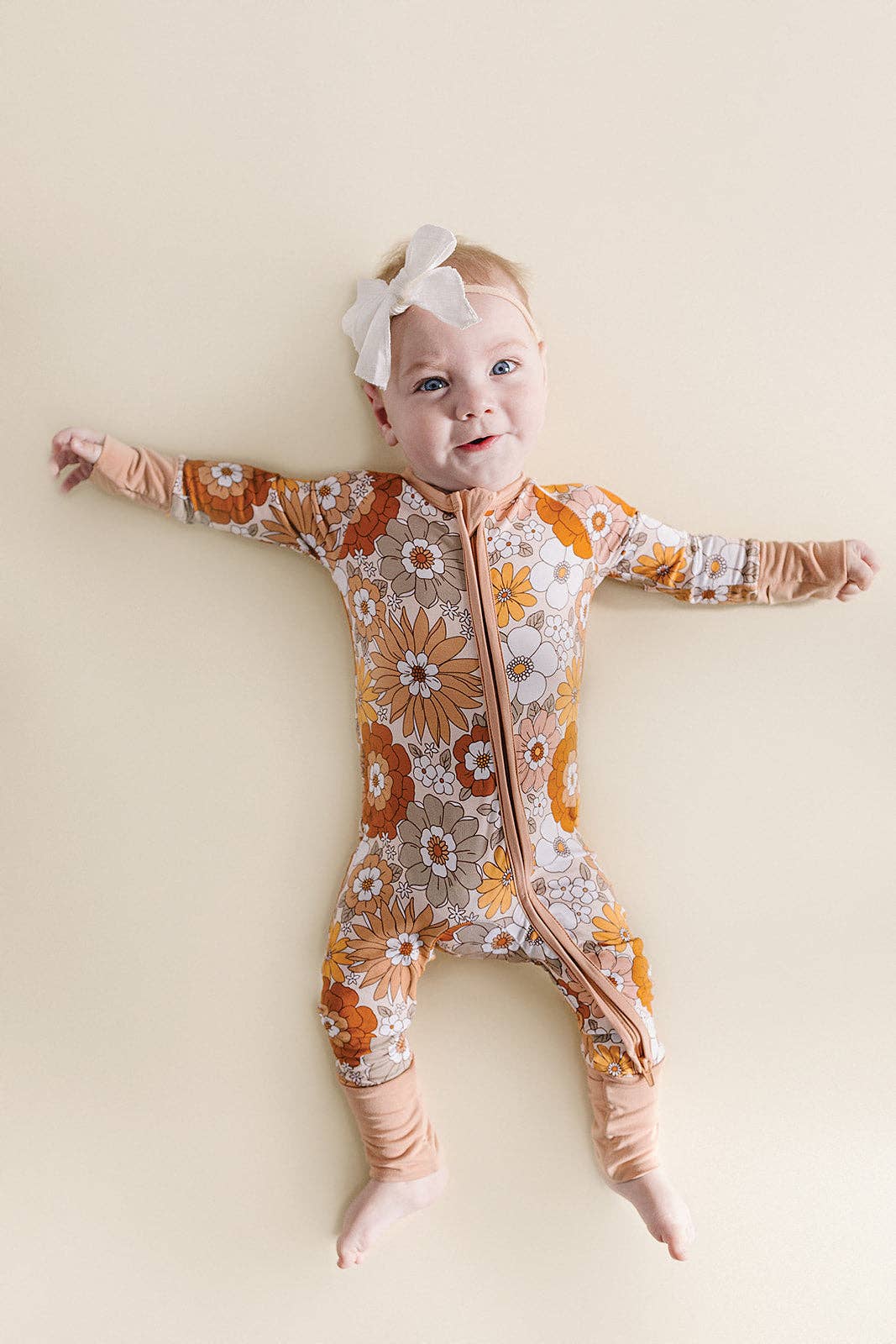 Bamboo Zip Romper | Petal Pop