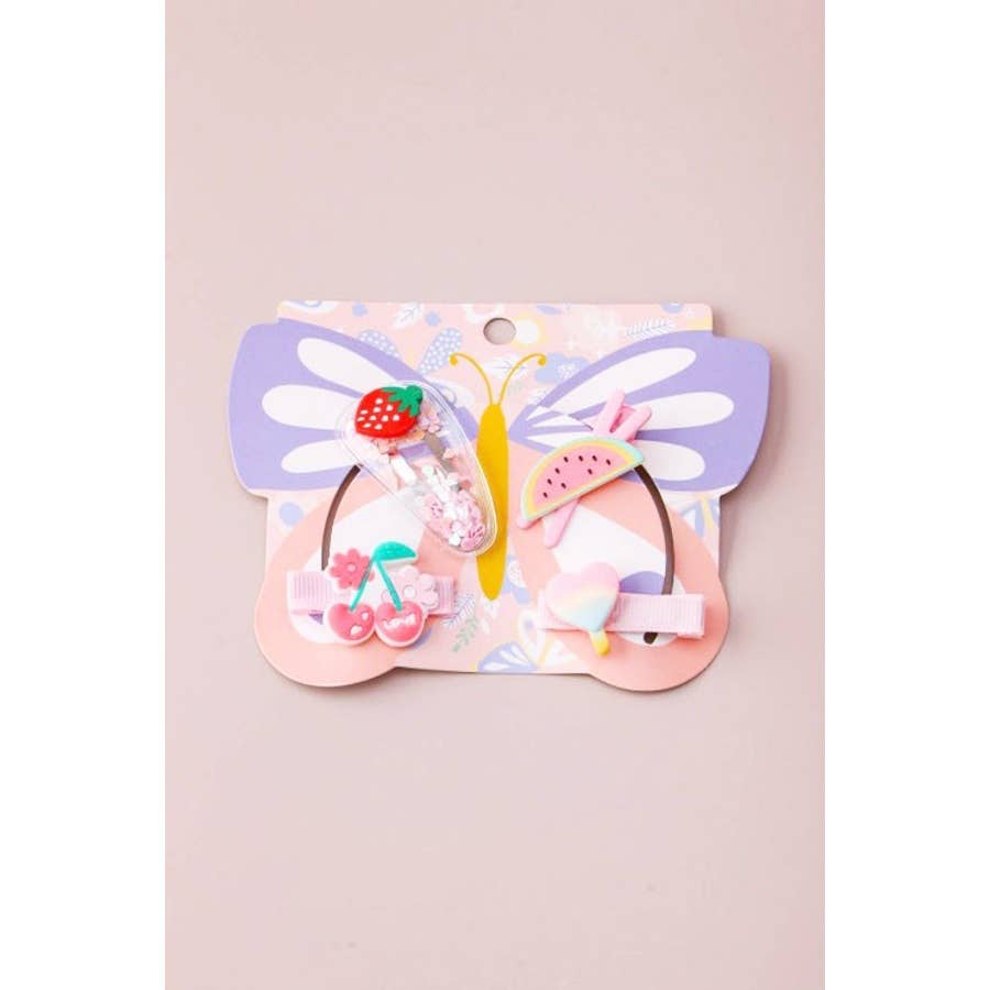 Kids Fruits Assorted Clips Set