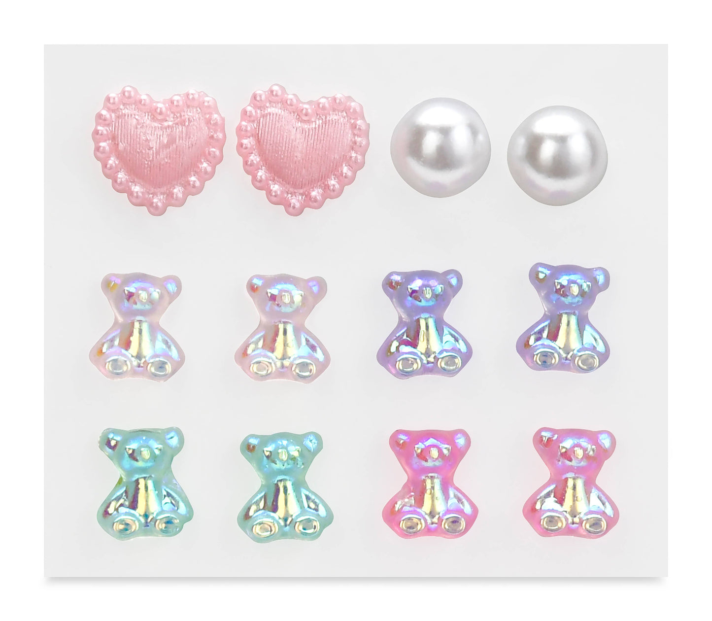 BEARY SWEET STICK ON EARRINGS