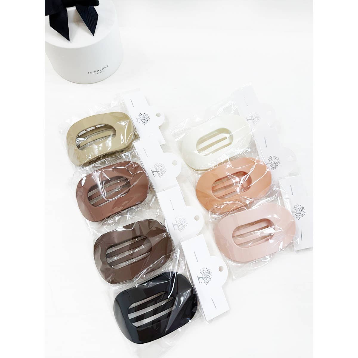 French Design Flat Hair Claw Clips