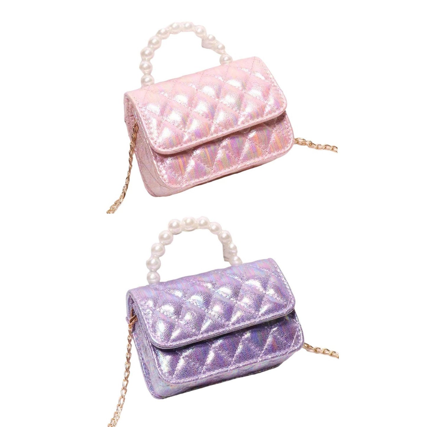 Pastel Pearl Handle Purse
