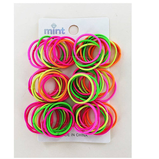 Neon Elastic Hair Tie Value Pack
