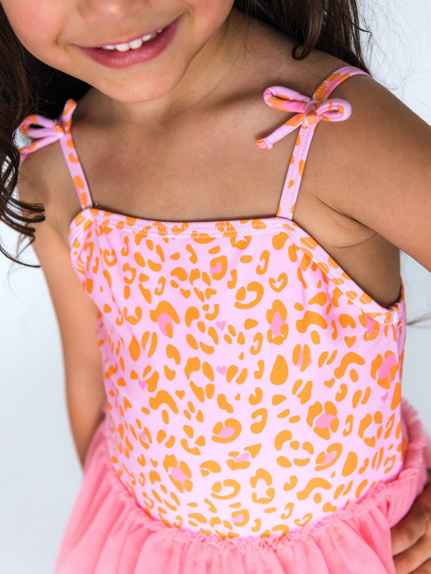 Leopard Tulle Skirted Swim