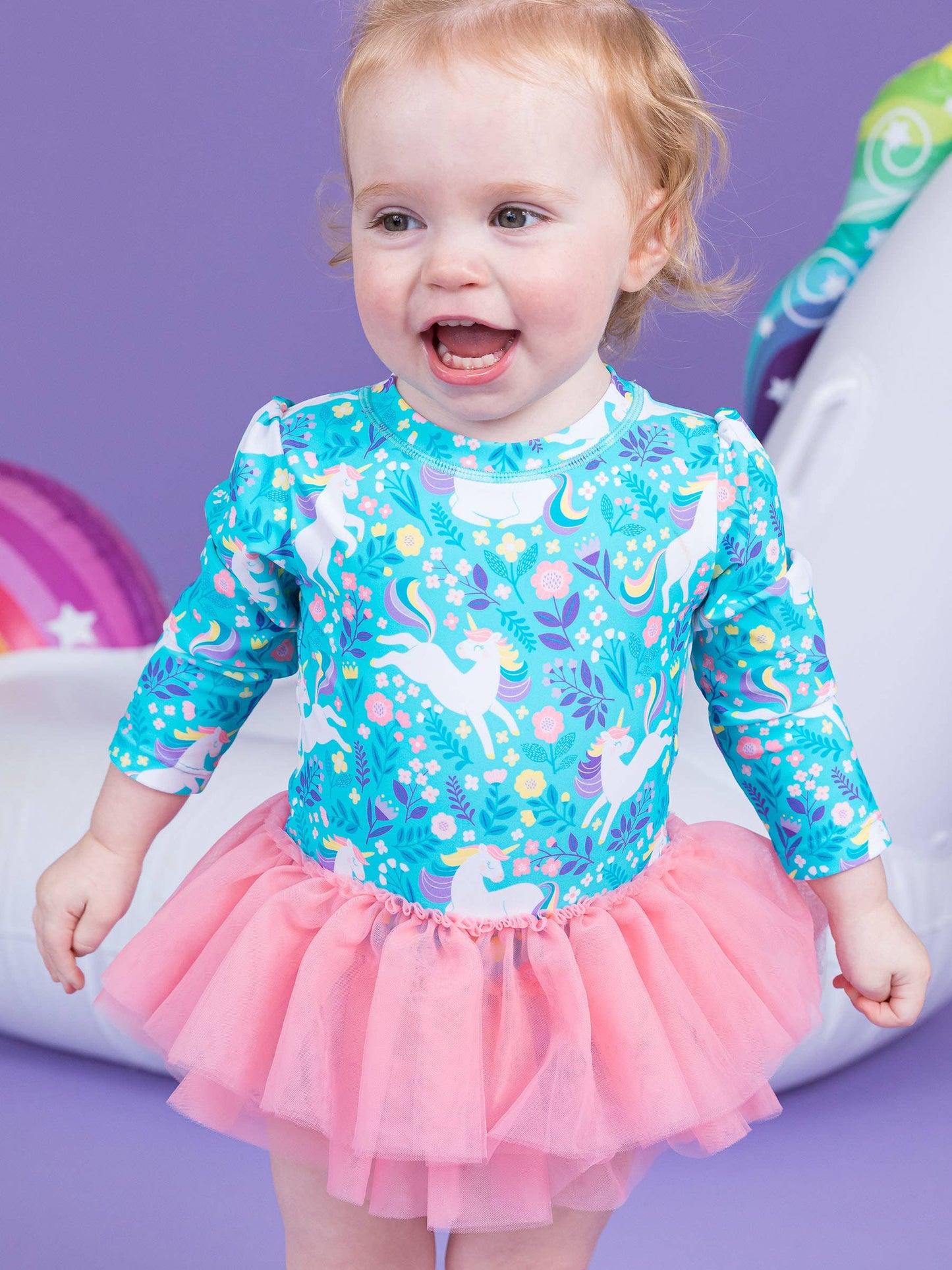 Unicorn Skirted Swimsuit