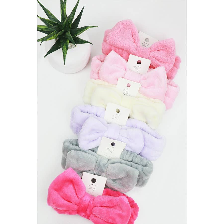 Solid Beauty Spa Bow Headband