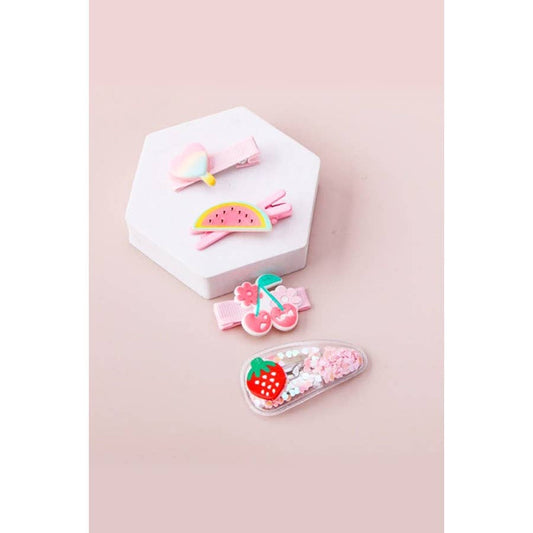 Kids Fruits Assorted Clips Set