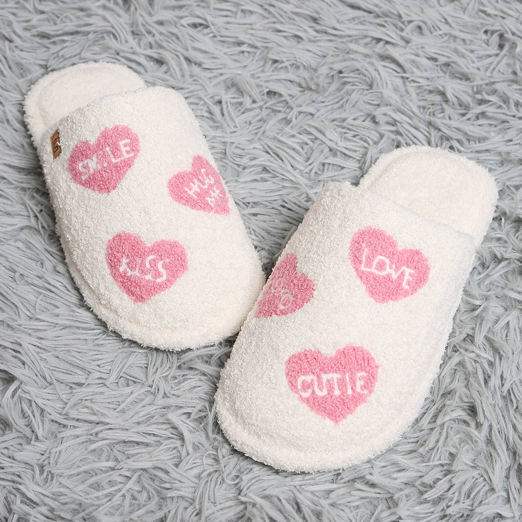Conversation Heart Slippers