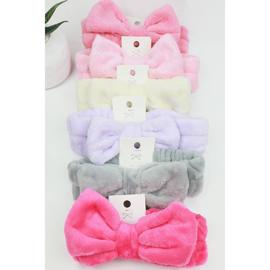 Solid Beauty Spa Bow Headband