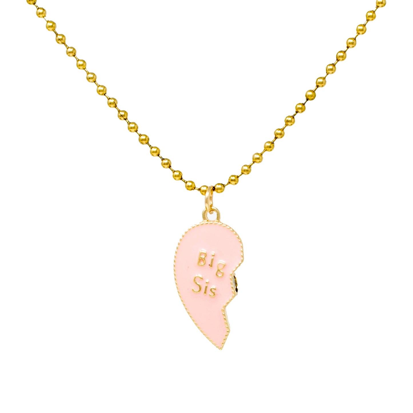 Big Sis & Lil Sis Magnetic Heart Necklace Set