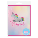UNICORN RHINESTONE DECAL GREETING CARD