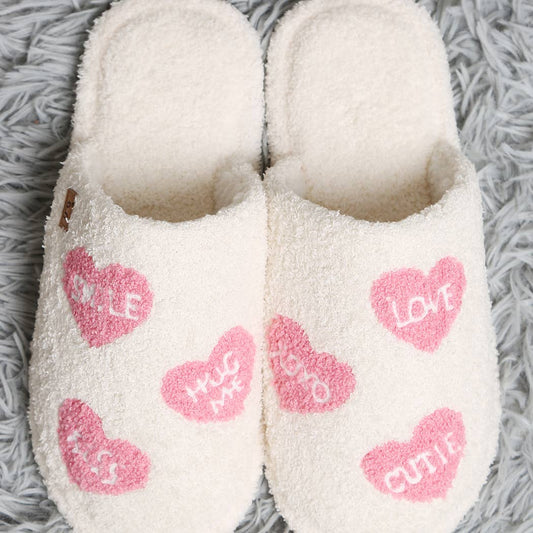 Conversation Heart Slippers