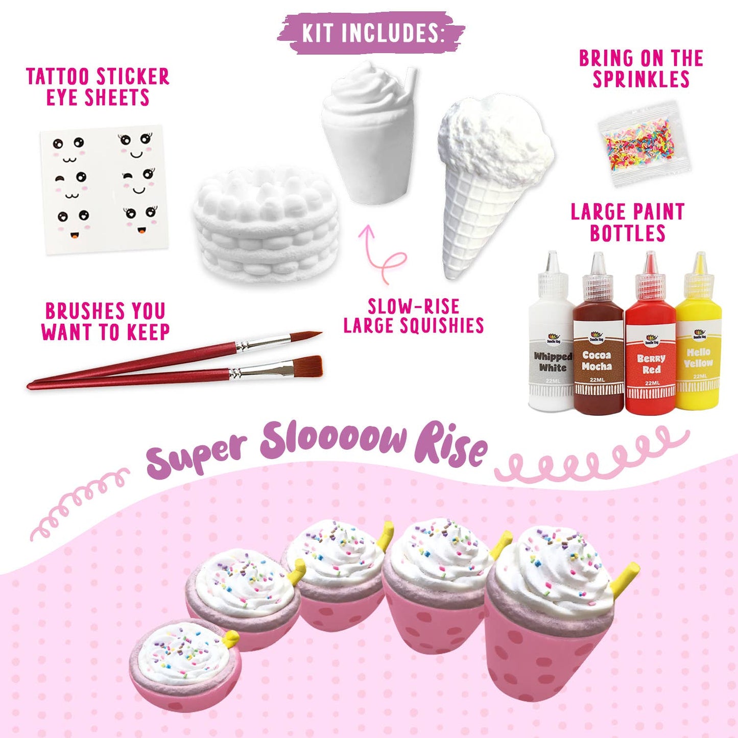 DIY Dessert Paint Your Own Squishies Kit!