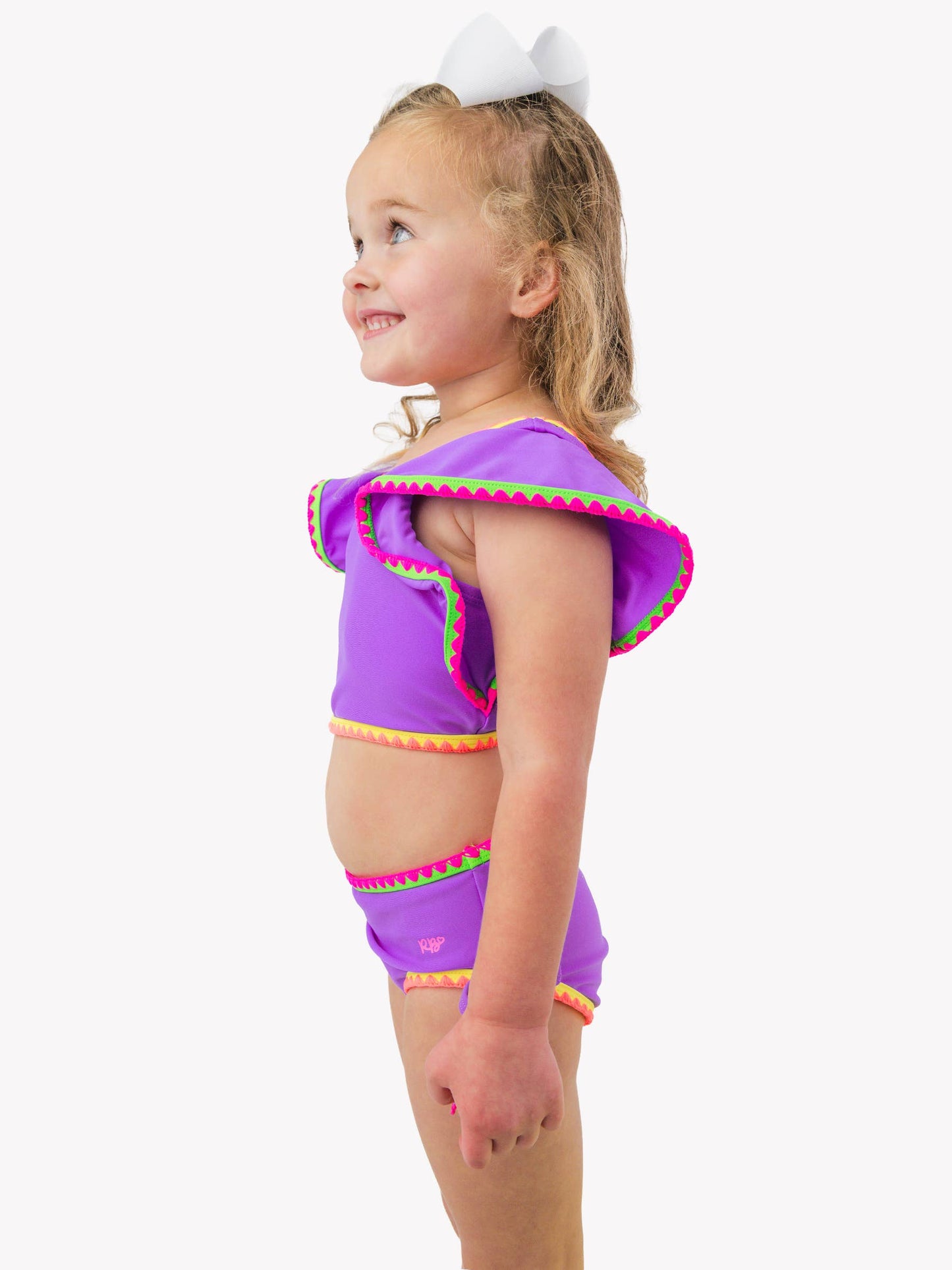 Purple Crochet Butterfly 2-Piece Swim