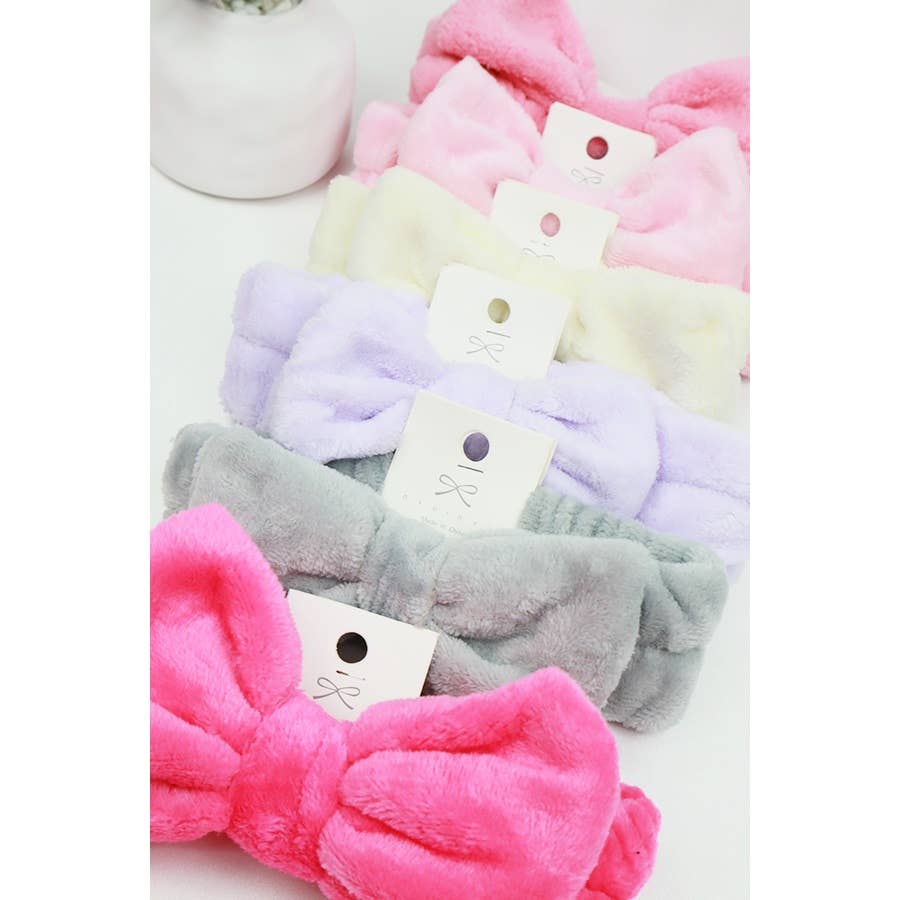 Solid Beauty Spa Bow Headband
