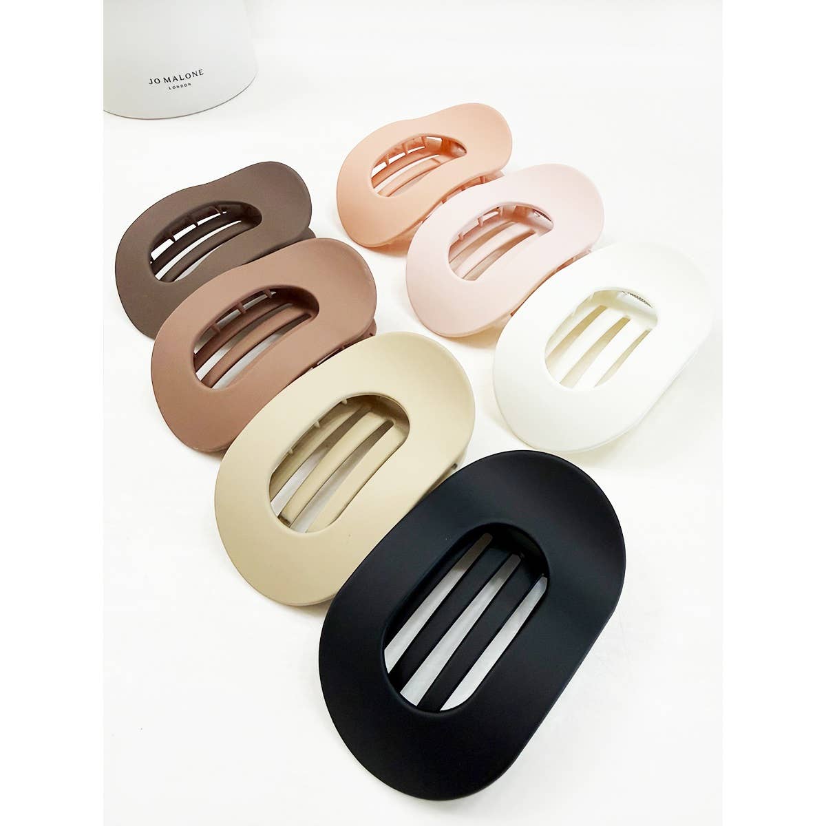 French Design Flat Hair Claw Clips