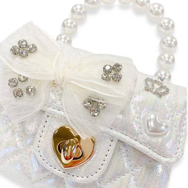 Embellished Bow Purse