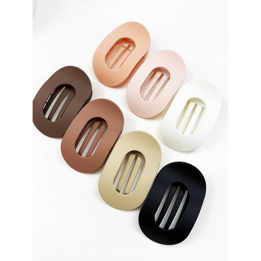 French Design Flat Hair Claw Clips