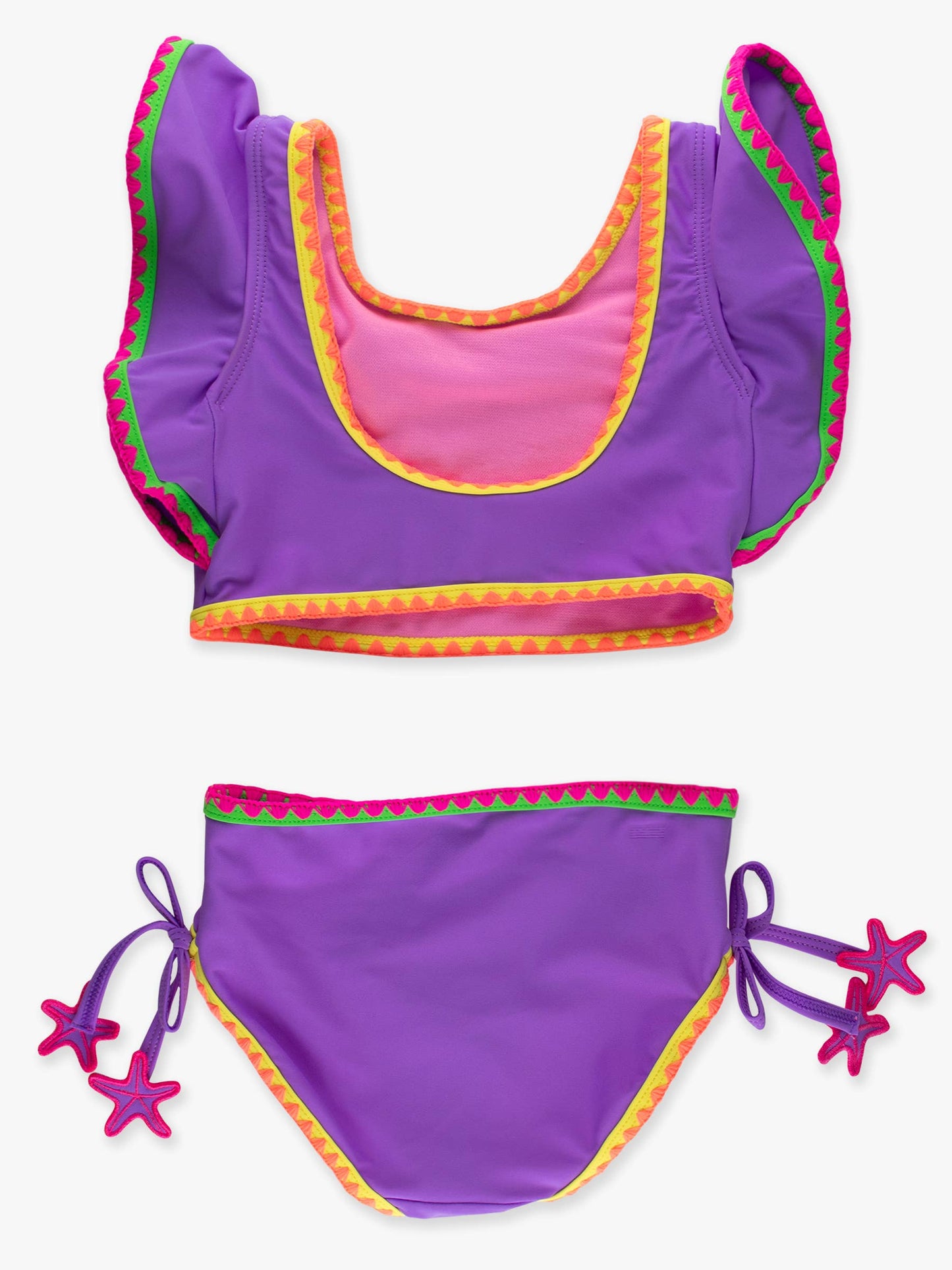 Purple Crochet Butterfly 2-Piece Swim