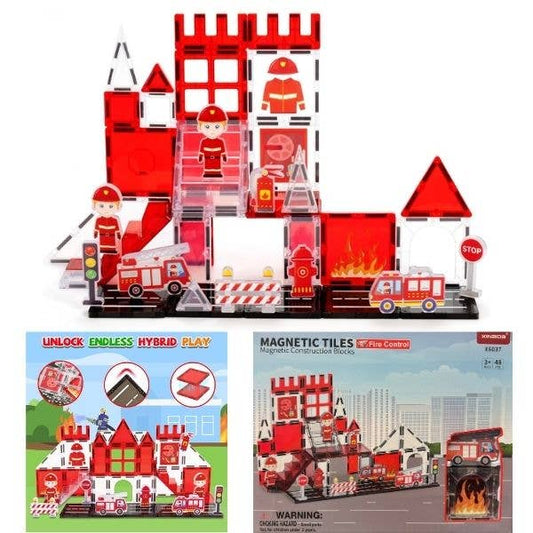 Fire Magnetic Tile Set