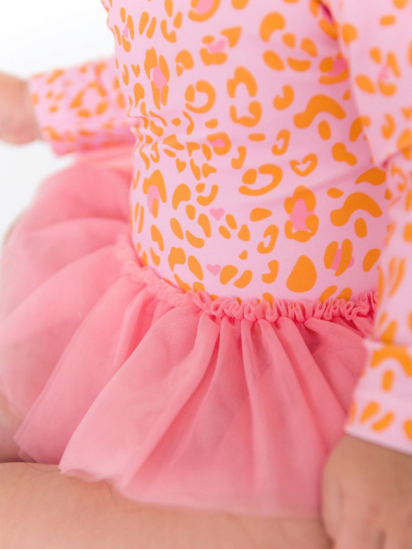 Leopard Tulle Skirted Swimsuit