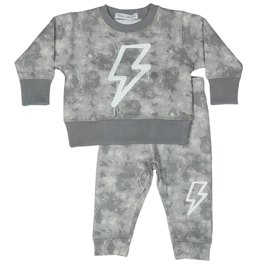 Baby  Shirt and Pants Set - Bolt Burn Out