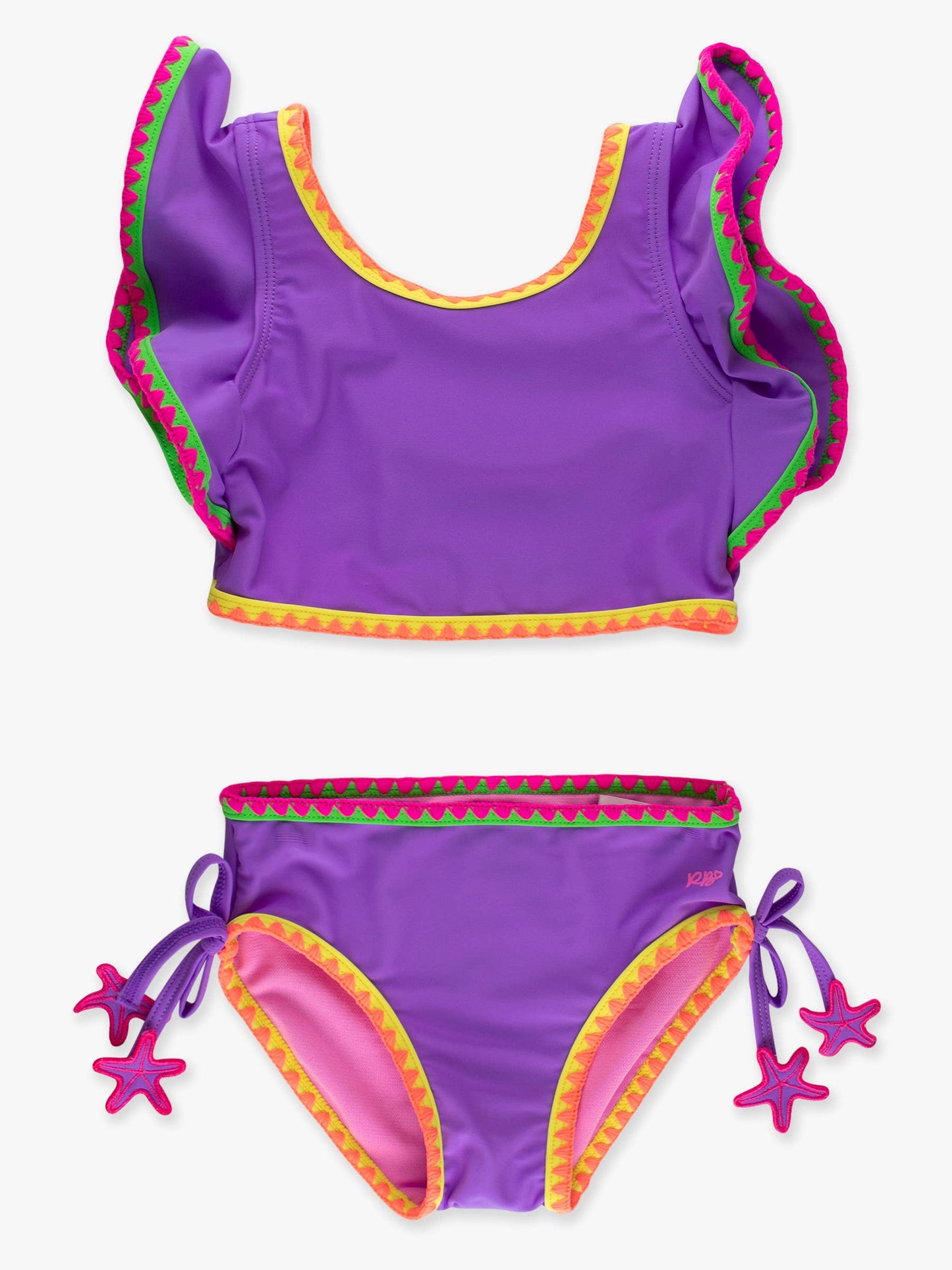 Purple Crochet Butterfly 2-Piece Swim