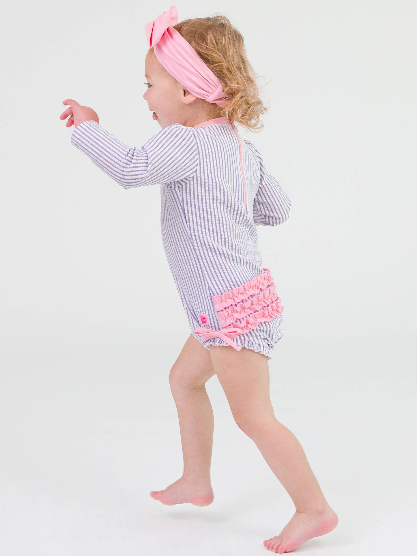 Lavender Seersucker One Piece