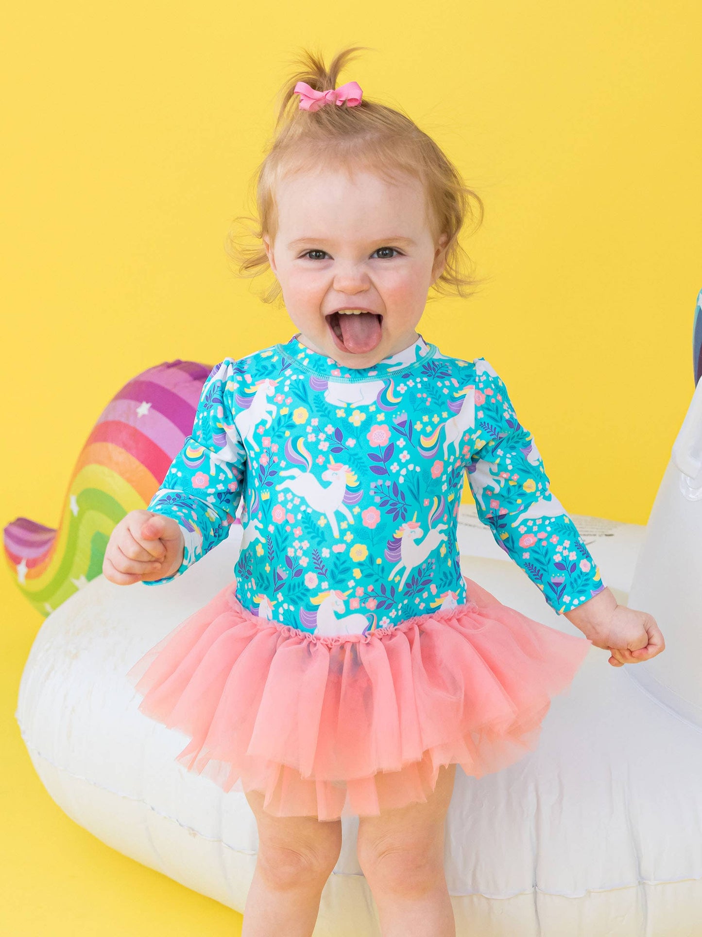 Unicorn Skirted Swimsuit