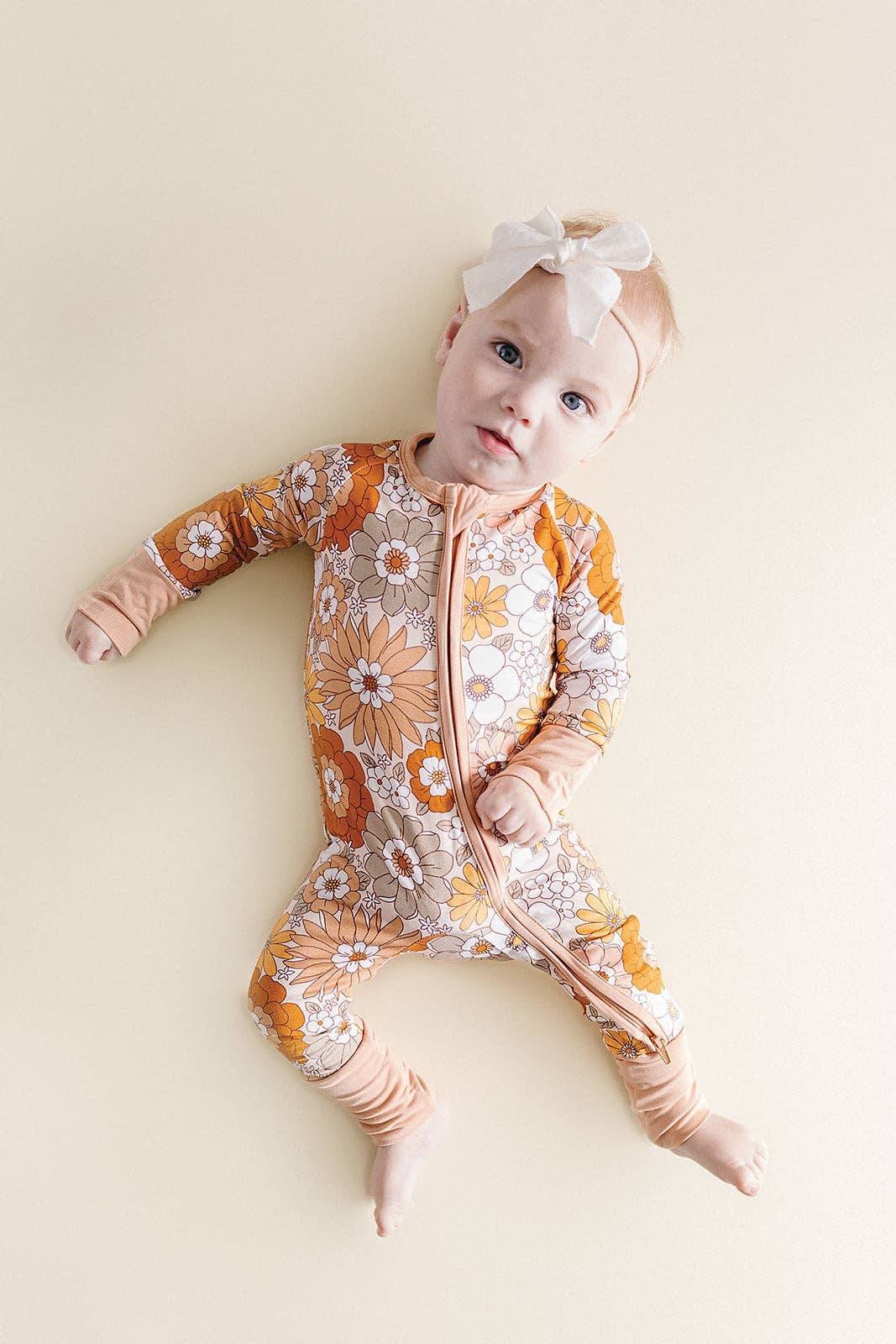 Bamboo Zip Romper | Petal Pop