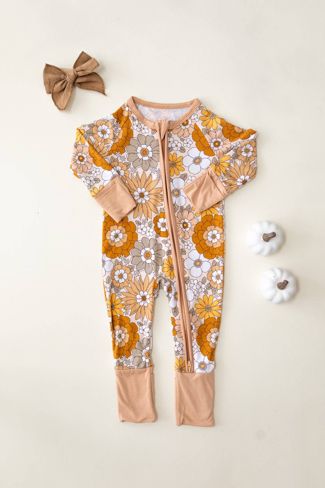 Bamboo Zip Romper | Petal Pop