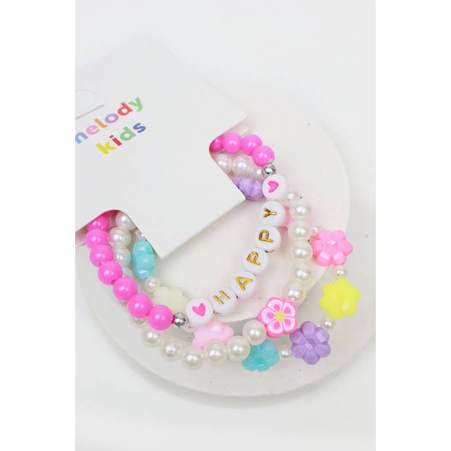 Happy and Dream Kids Bracelet Set