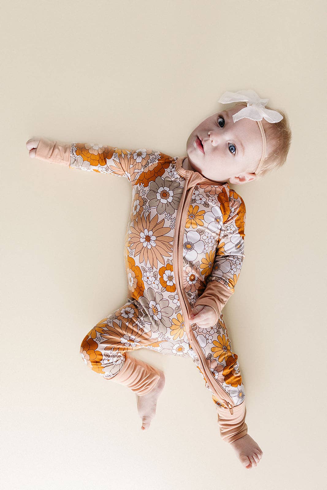 Bamboo Zip Romper | Petal Pop