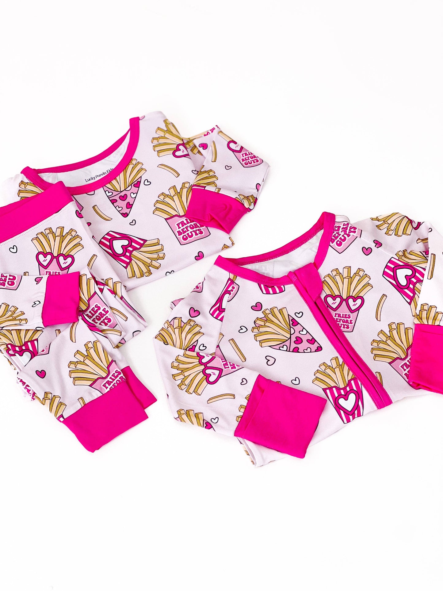 Lucky Panda Kids Bamboo Zip Romper | Fries Before Guys
