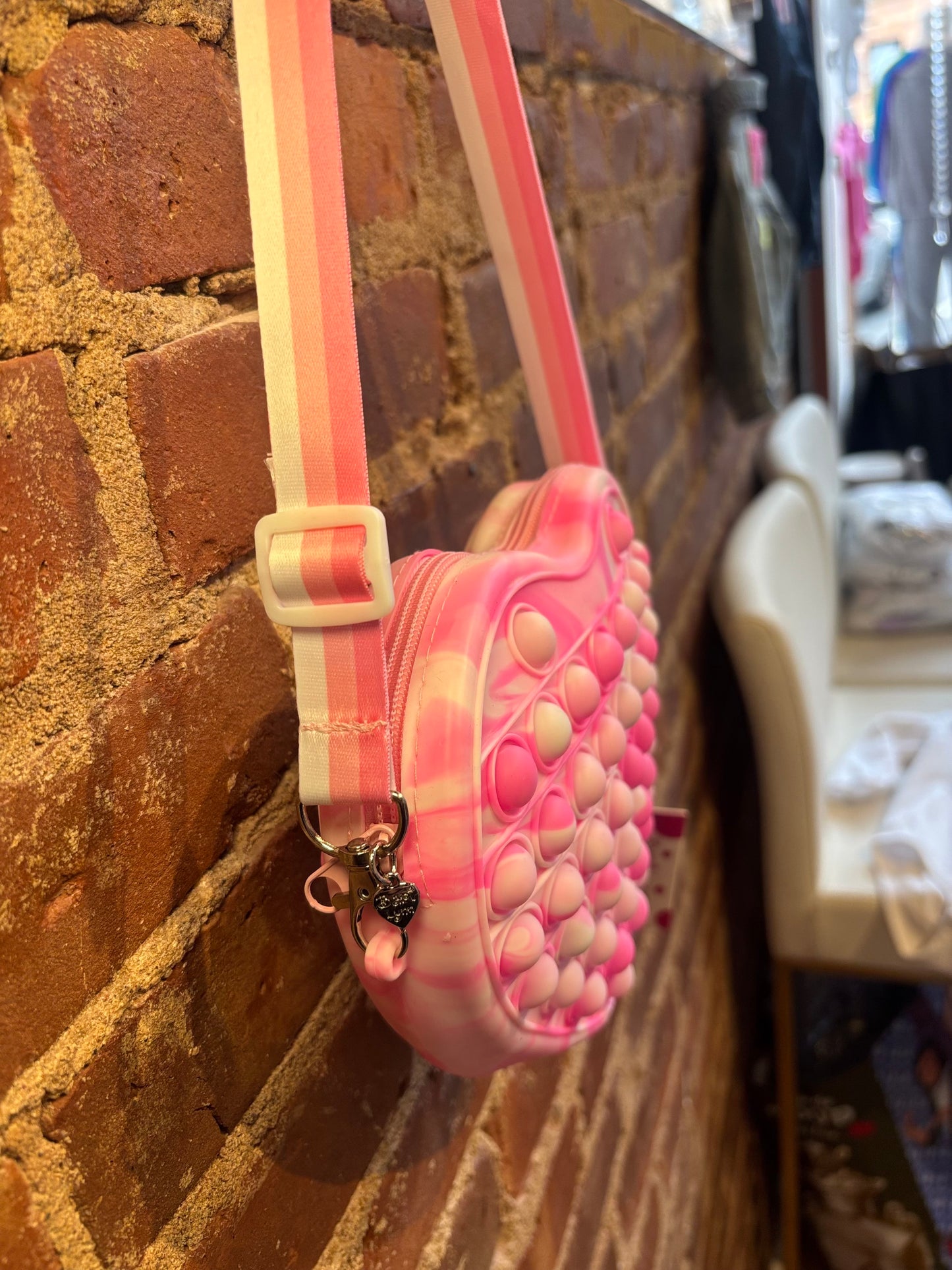 Large Pop It Heart Purse