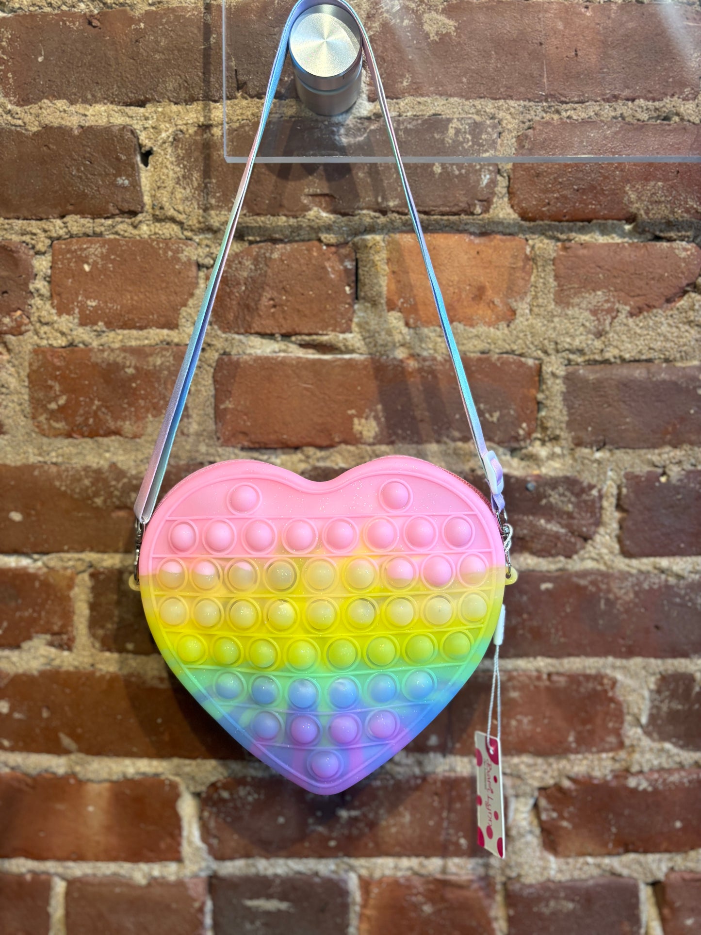 Large Pop It Heart Purse