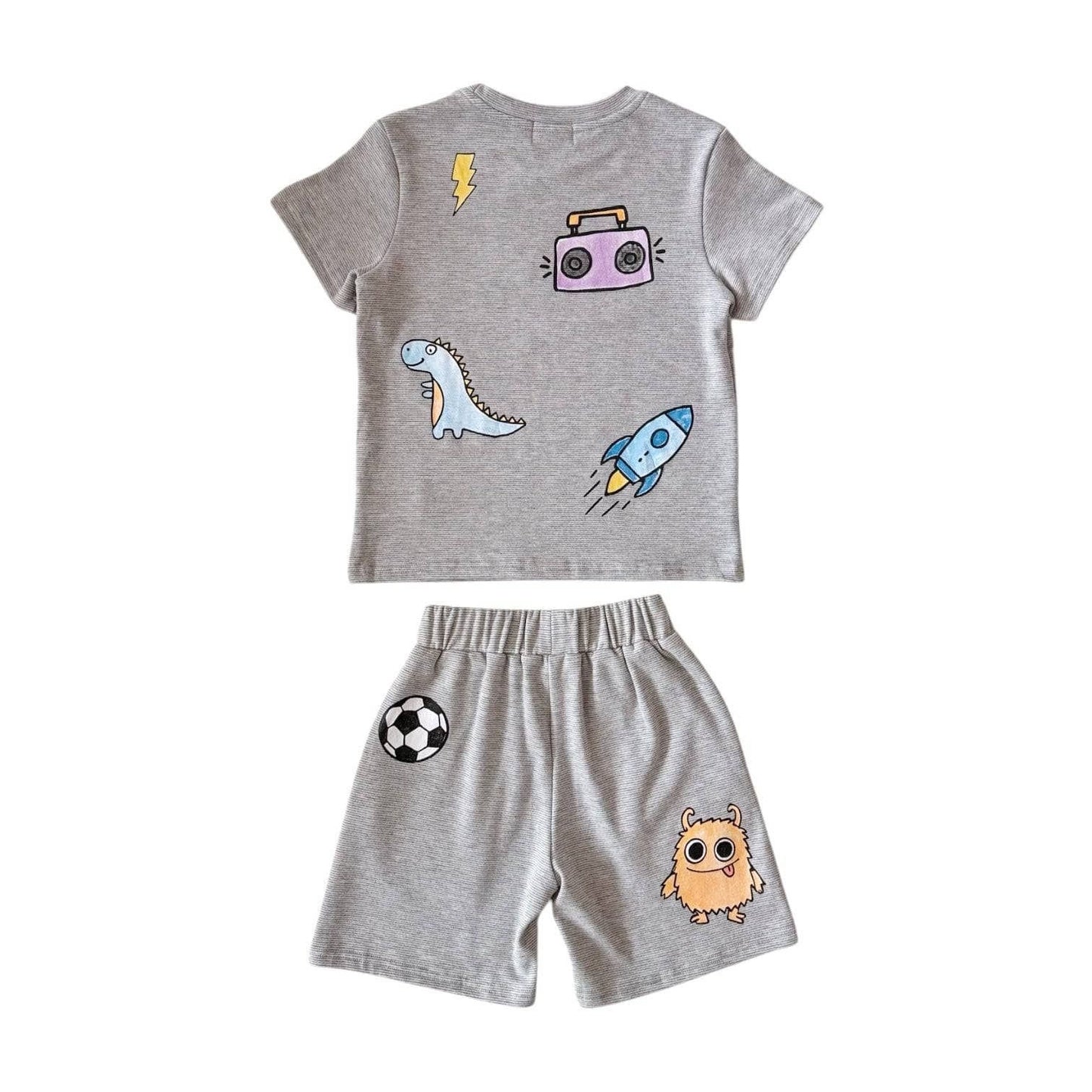 Boys Sticker Short Set