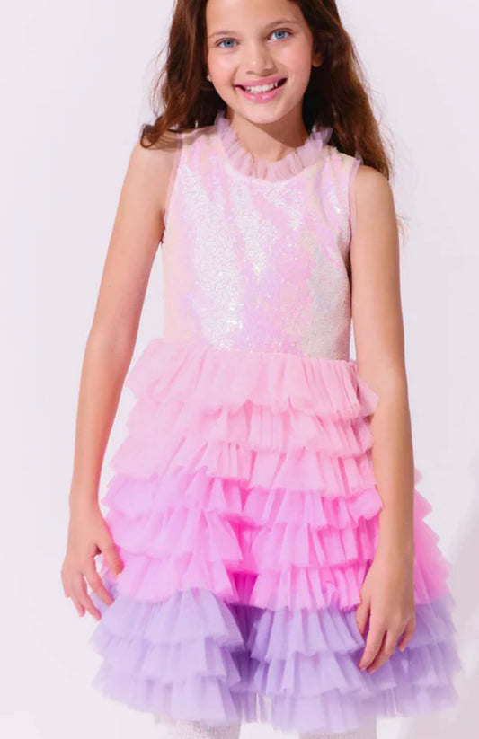 Lola & The Boys Ombré Tulle Dress